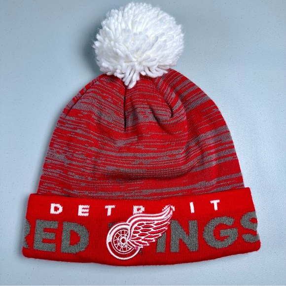 NHL Detroit Red Wings Adidas Authentic Headwear Collection Winter Toque Beanie - Picture 5 of 7
